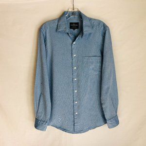 Rodd & Gunn Blue Button Front Long Sleeve Shirt Sports Fit Mens Size XS